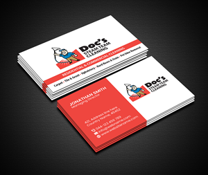 Business Card Design by Creations Box 2015 for Doc's Steam Team Cleaning | Design: #32504204