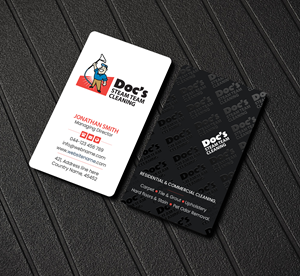 Business Card Design by Creations Box 2015 for Doc's Steam Team Cleaning | Design: #32504214