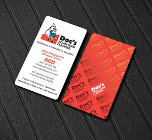Business Card Design by Creations Box 2015 for Doc's Steam Team Cleaning | Design: #32504215