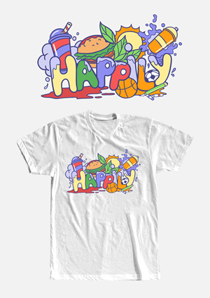 T-shirt Design by guruntool