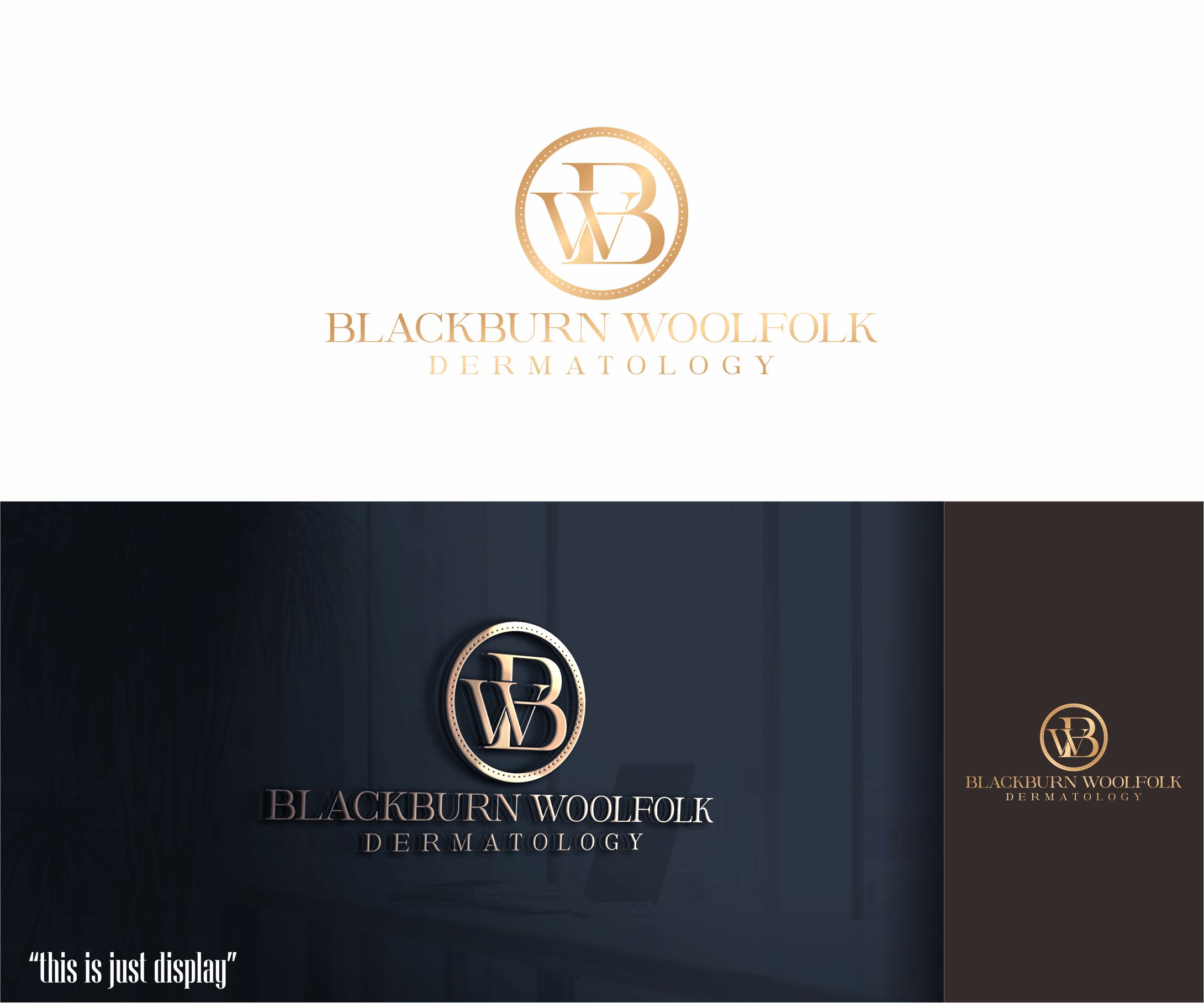Logo Design by alkaline for Blackburn Woolfolk Dermatology, PLLC | Design #32503035