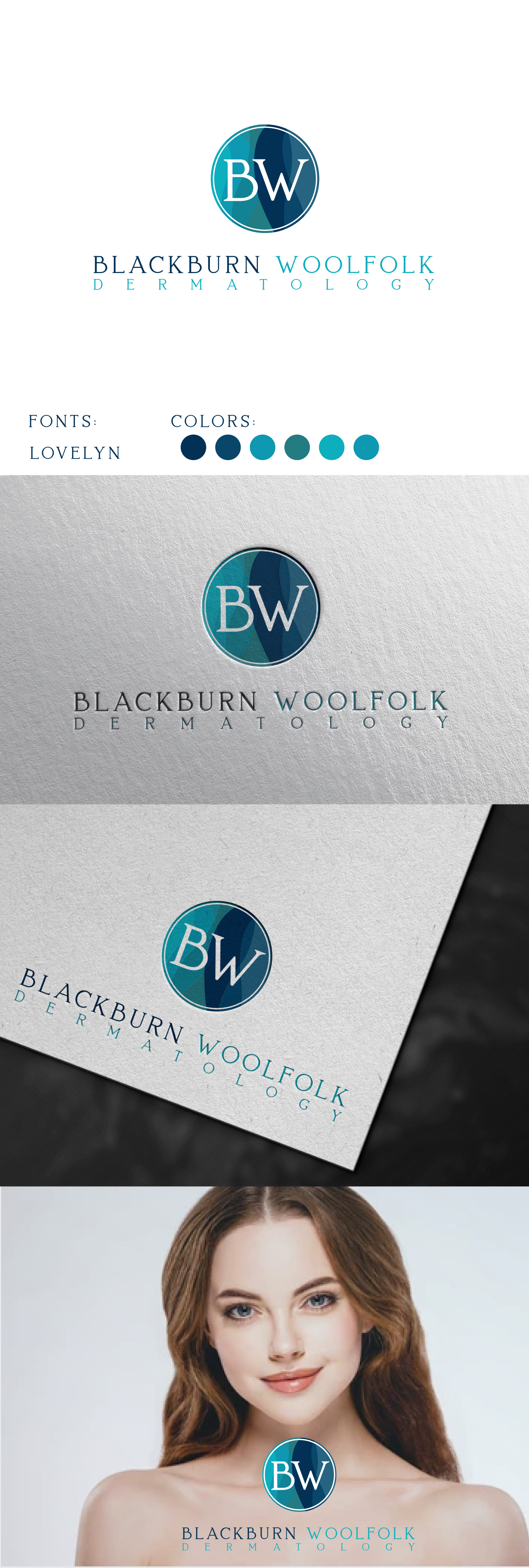 Design de Logo par Christian Cruz pour Blackburn Woolfolk Dermatology, PLLC | Design #32507373
