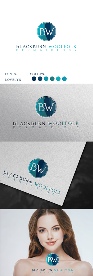 Logo Design by Christian Cruz for Blackburn Woolfolk Dermatology, PLLC | Design #32507373