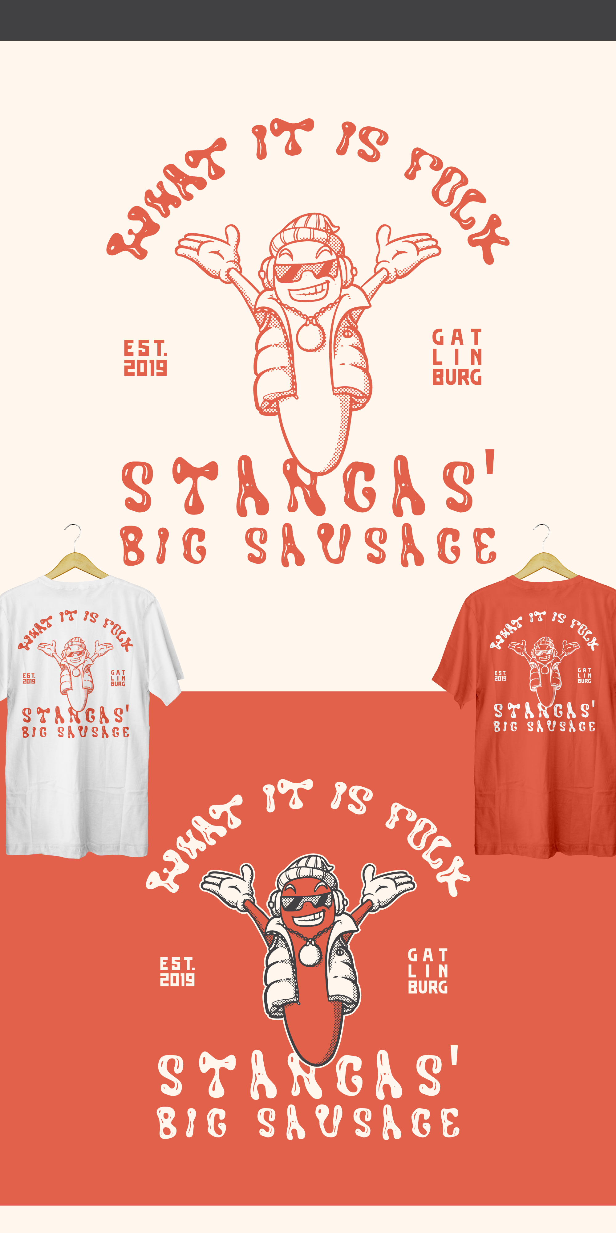 Diseño de Camiseta por hanartall para Stangas Big Sausage  | Diseño #32525398