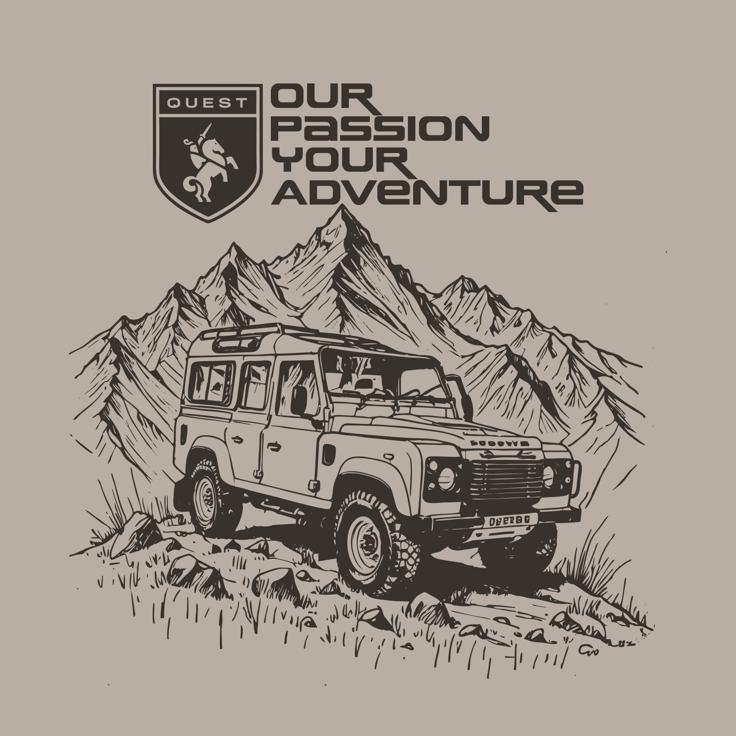 T-shirt Design by Foulanan Design for Quest Custom | Design #32521352