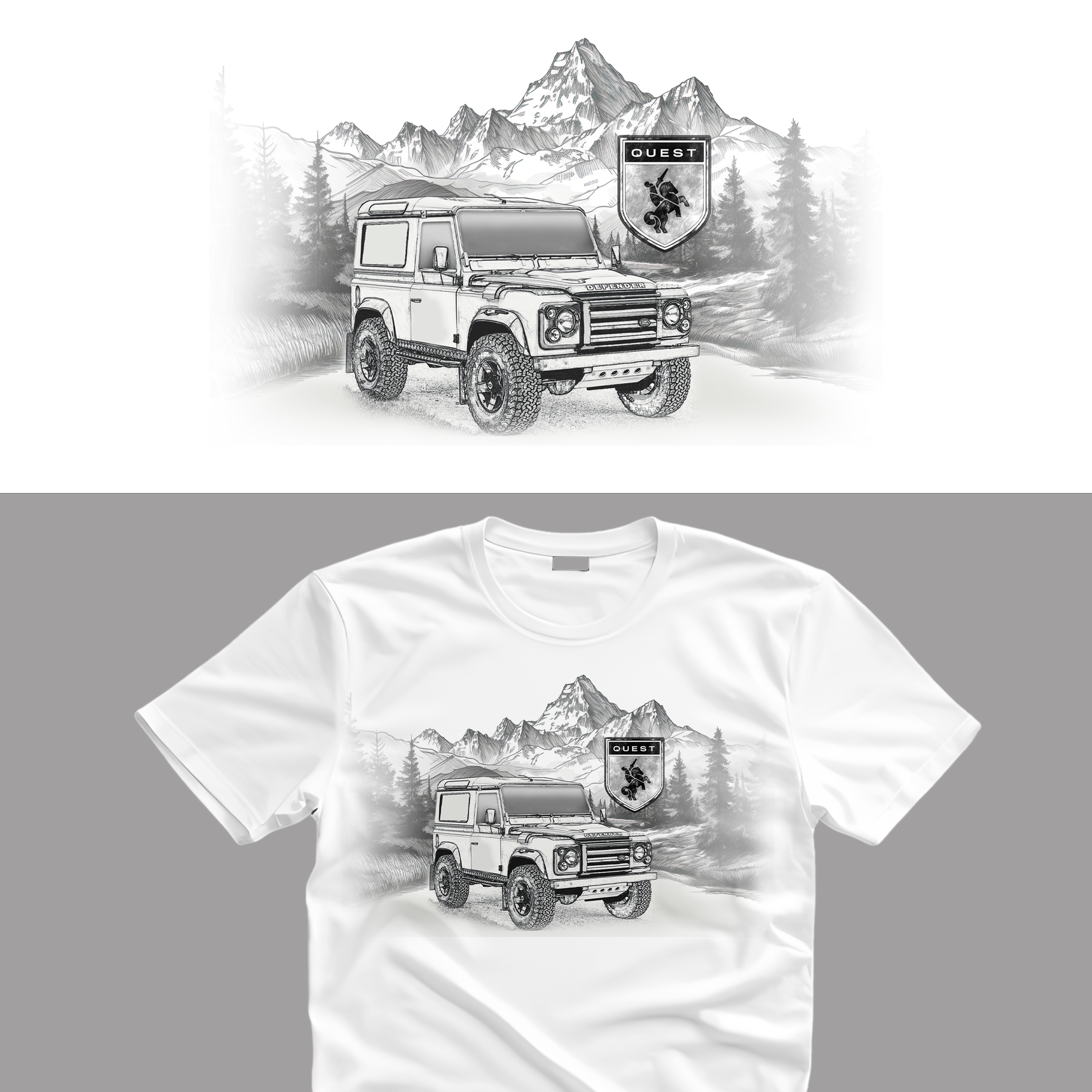 Diseño de Camiseta por DesignTastic para Quest Custom | Diseño #32797188
