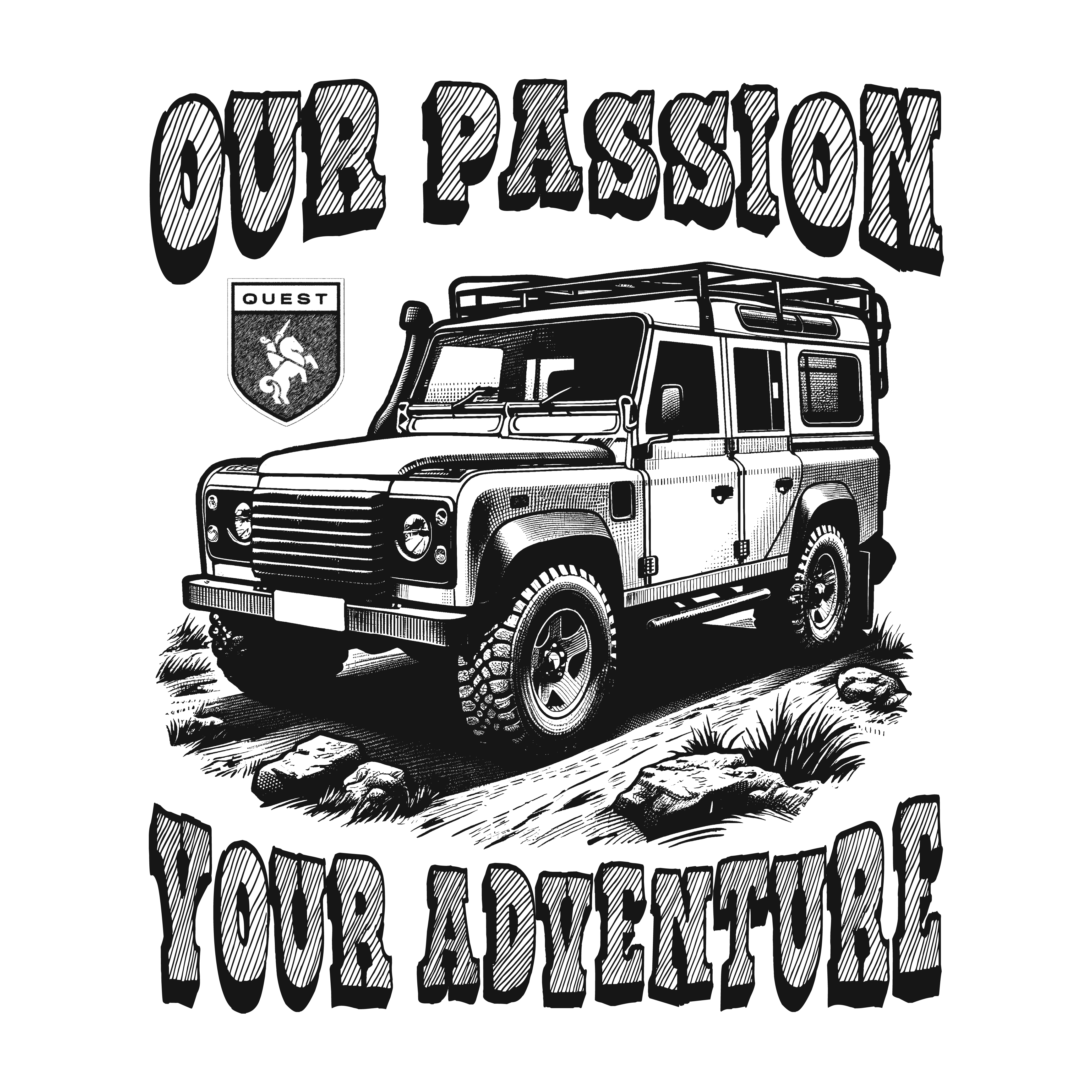 T-Shirt-Design von Alan Nugraha für Quest Custom | Design #32529625