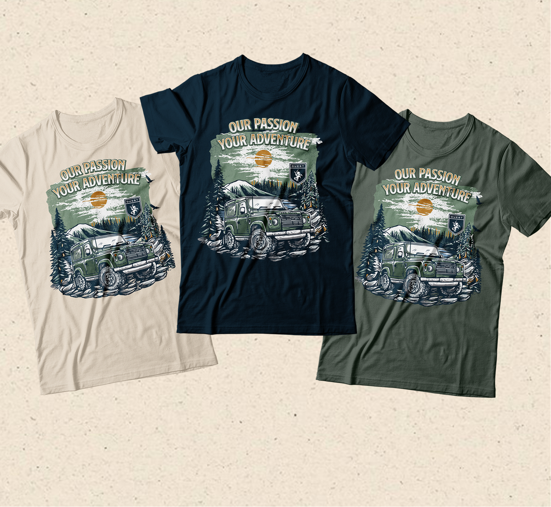 T-shirt Design by blackhorse for Quest Custom | Design #32589186