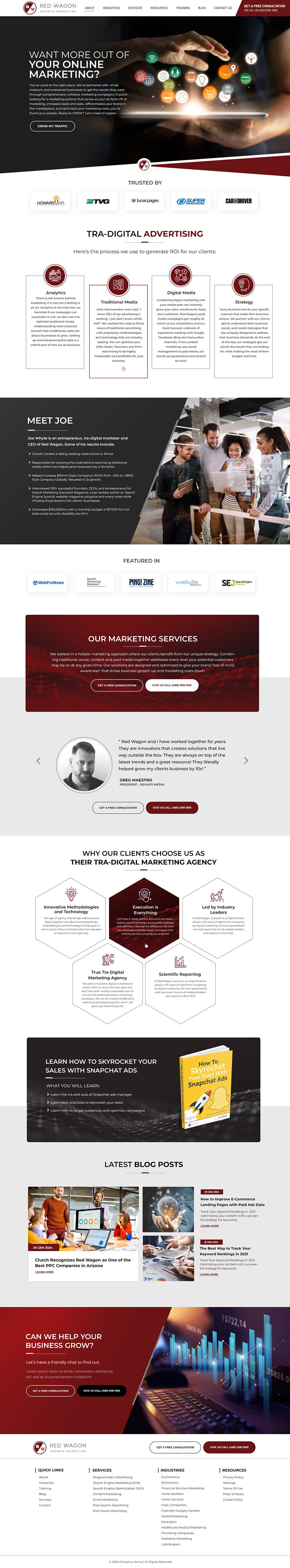 Web Design by Blue Sparrow for this project | Design #32565929