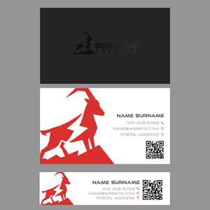 Design de Carte de Visite par Andrés Sebastián pour BerglerEnergie AG | Design : #32526208