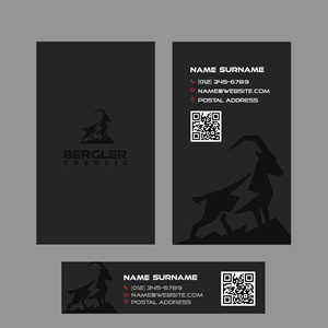 Design de Carte de Visite par Andrés Sebastián pour BerglerEnergie AG | Design : #32526253