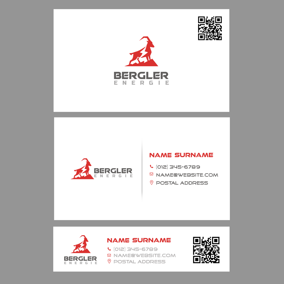 Diseño de Tarjeta de Presentación por Andrés Sebastián para BerglerEnergie AG | Diseño #32526369