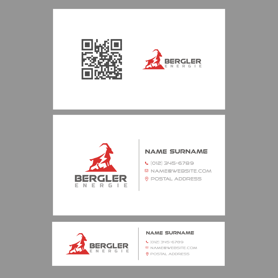 Diseño de Tarjeta de Presentación por Andrés Sebastián para BerglerEnergie AG | Diseño #32526464