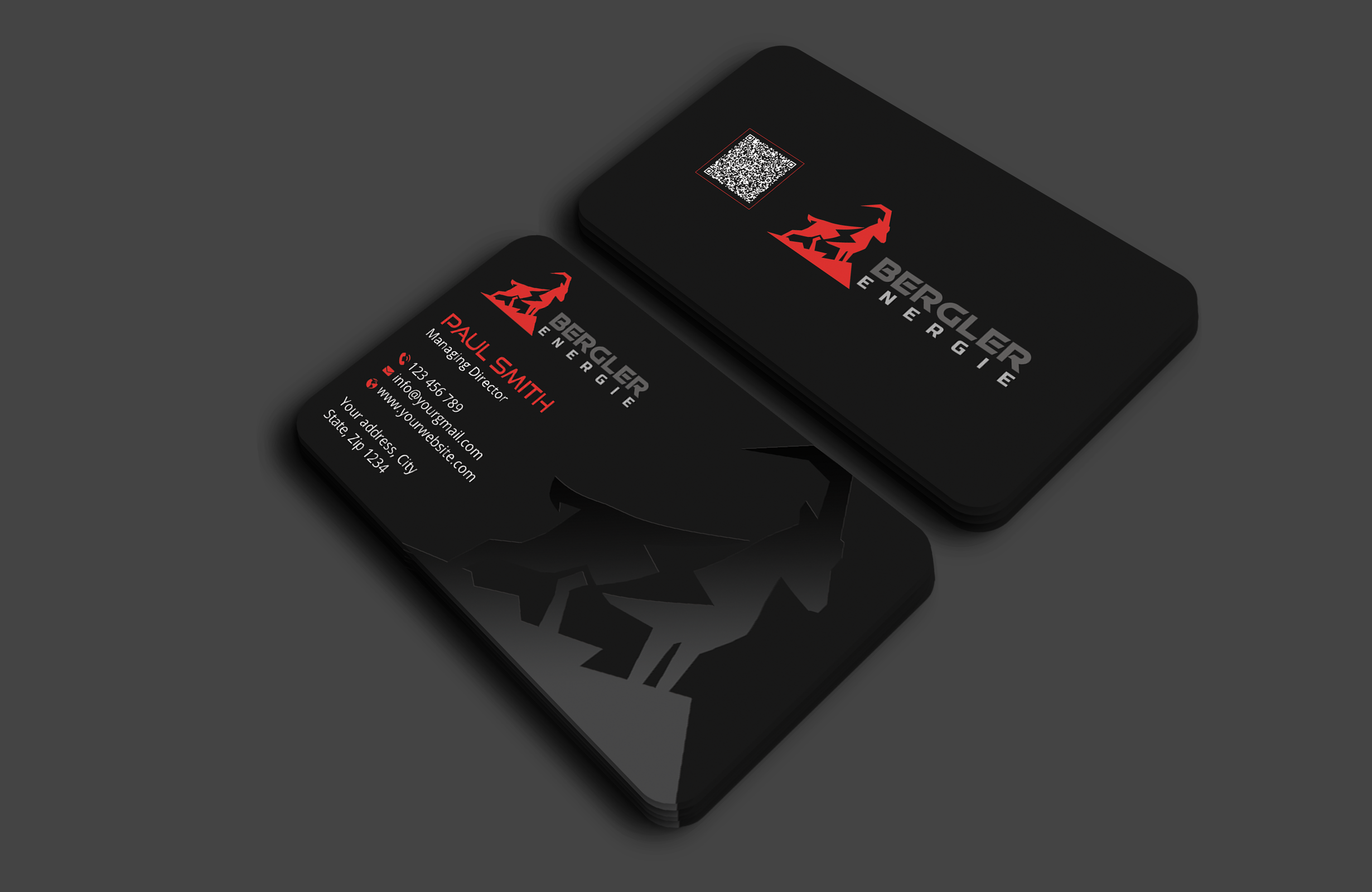 Visitenkarten-Design von Expert Bappy für BerglerEnergie AG | Design #32519527