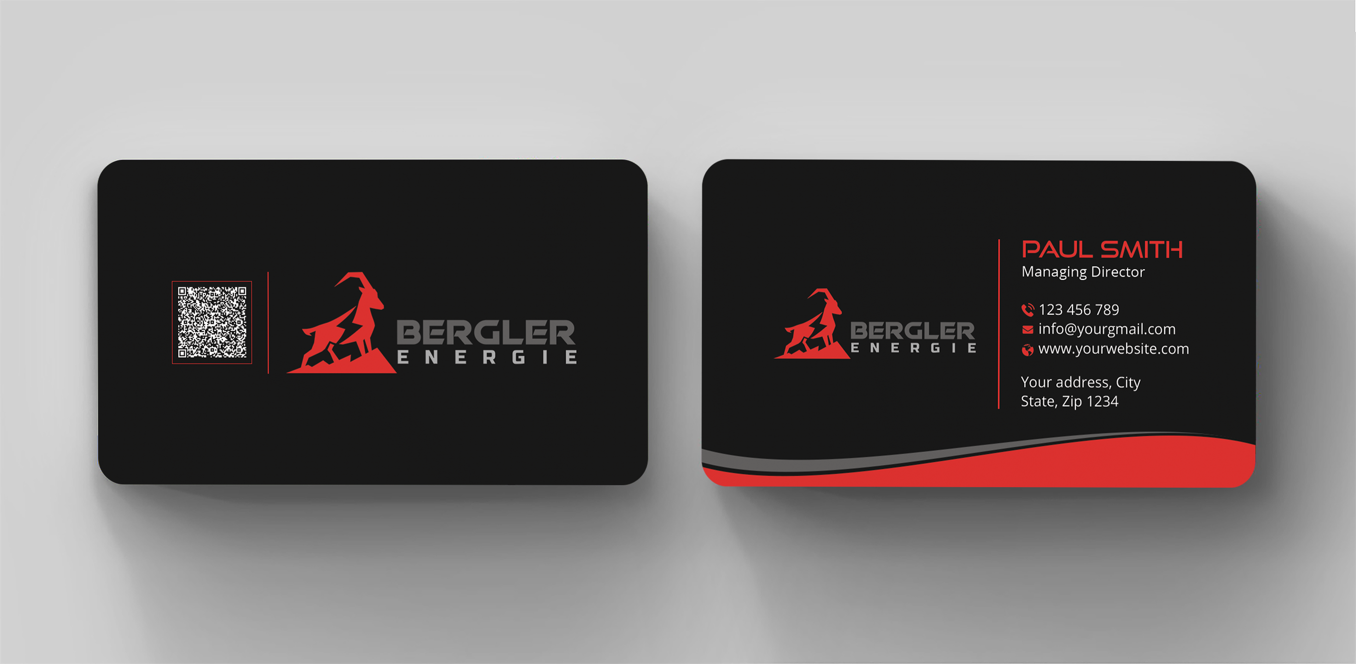 Visitenkarten-Design von Expert Bappy für BerglerEnergie AG | Design #32520372