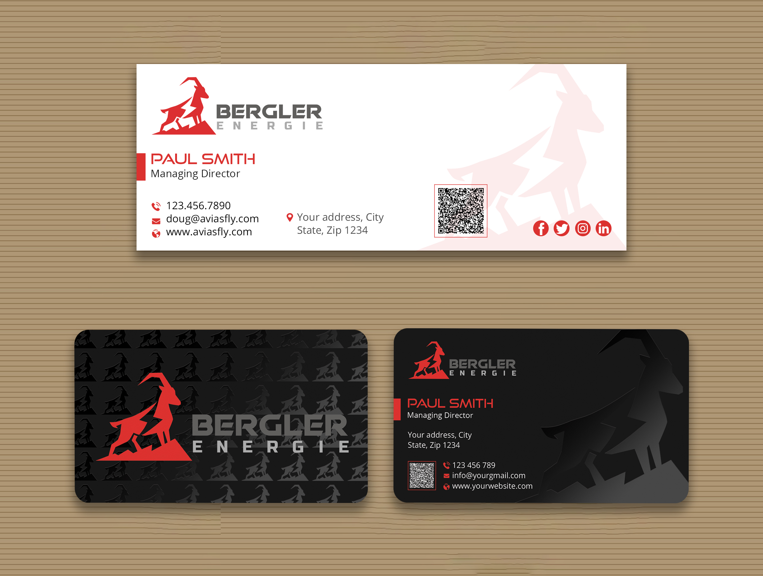 Business Card Design by Expert Bappy for BerglerEnergie AG | Design #32521222
