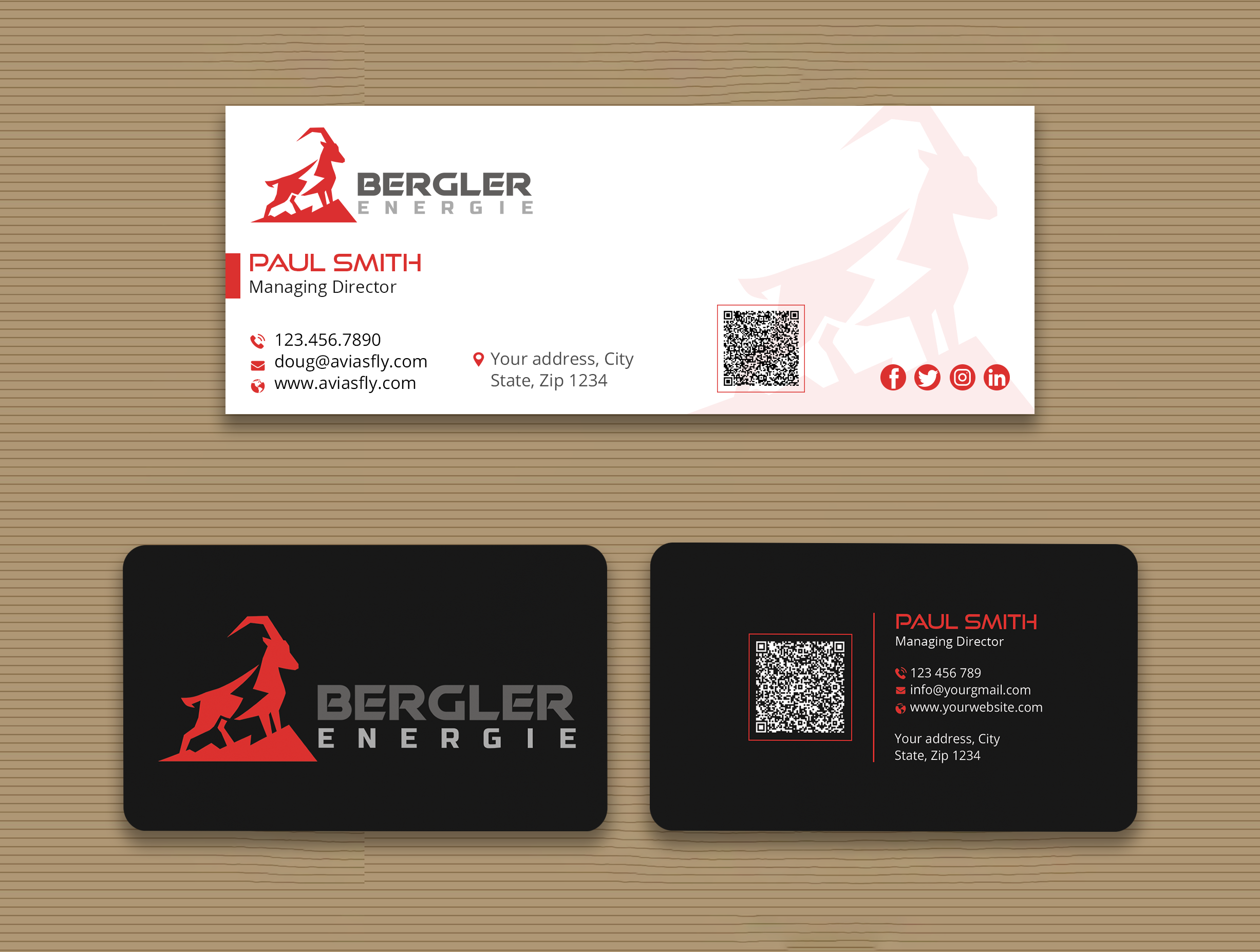 Visitenkarten-Design von Expert Bappy für BerglerEnergie AG | Design #32521256