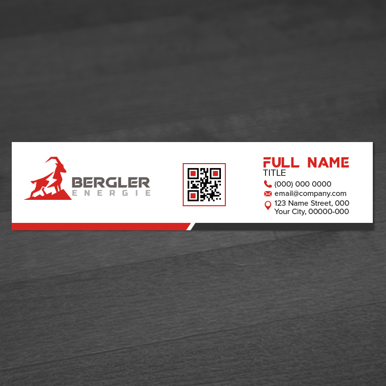 Diseño de Tarjeta de Presentación por WellDesign para BerglerEnergie AG | Diseño #32519950