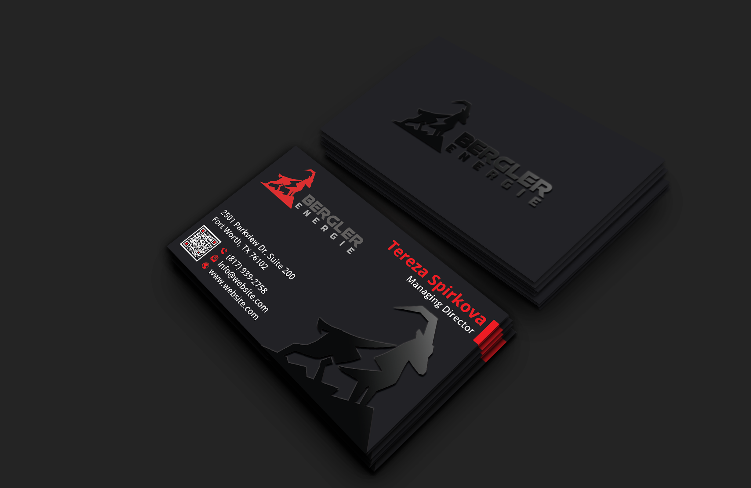 Visitenkarten-Design von DesignerShahadat für BerglerEnergie AG | Design #32519809