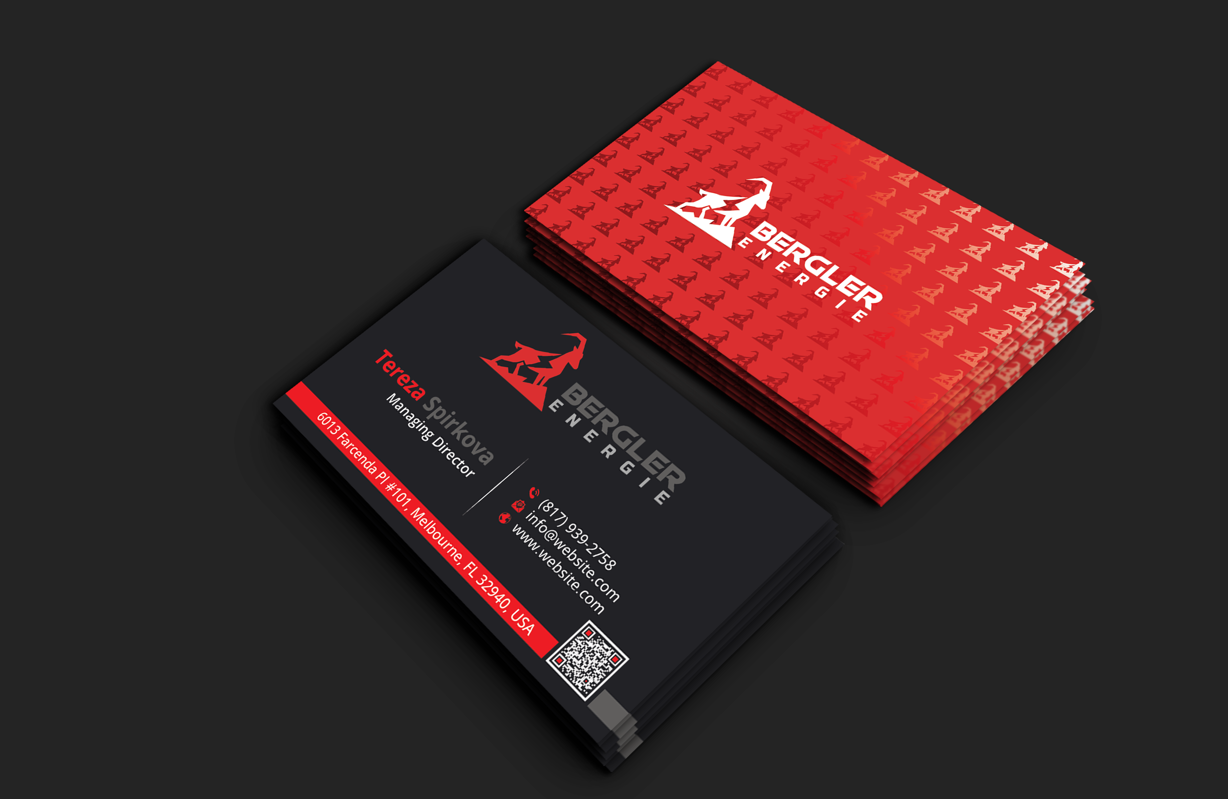 Business Card Design by DesignerShahadat for BerglerEnergie AG | Design #32519862