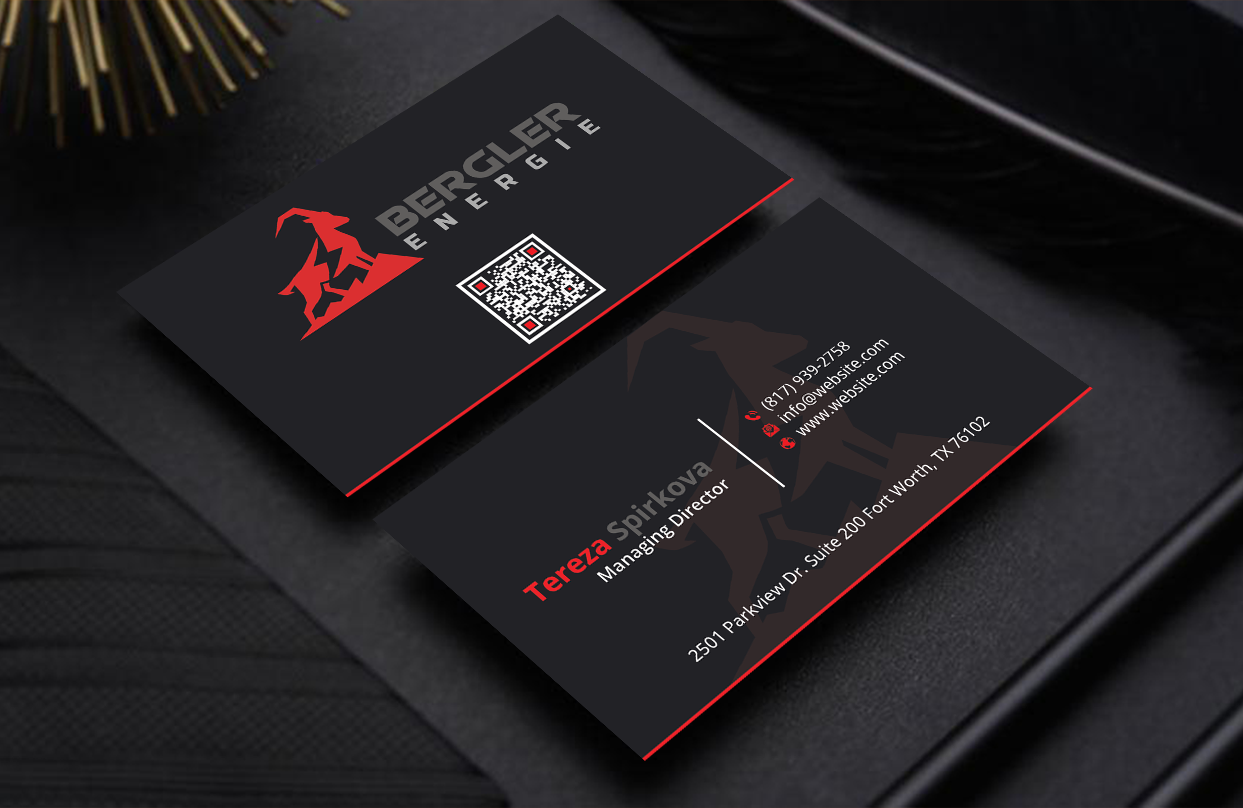 Visitenkarten-Design von DesignerShahadat für BerglerEnergie AG | Design #32519901