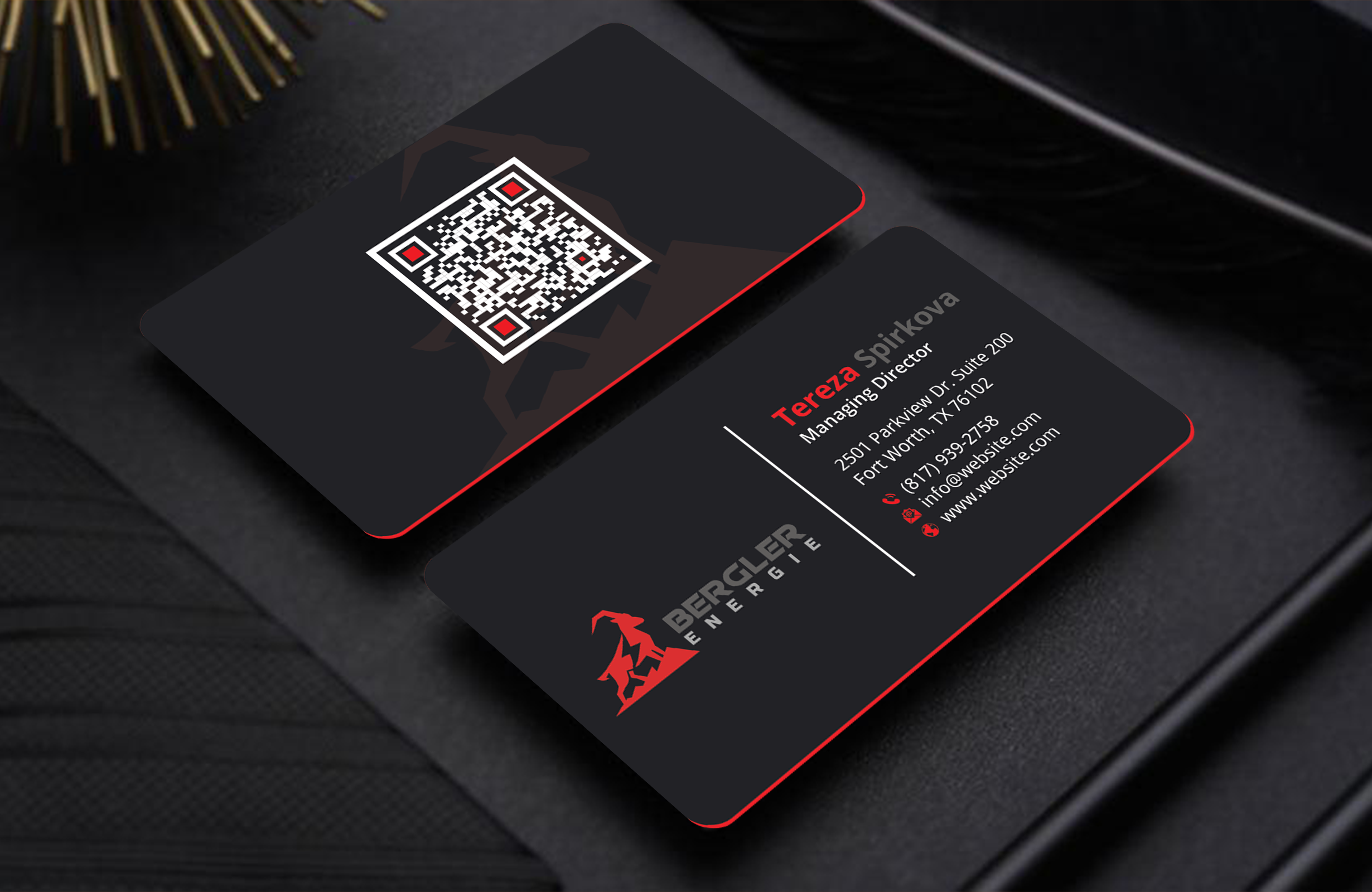 Visitenkarten-Design von DesignerShahadat für BerglerEnergie AG | Design #32519939