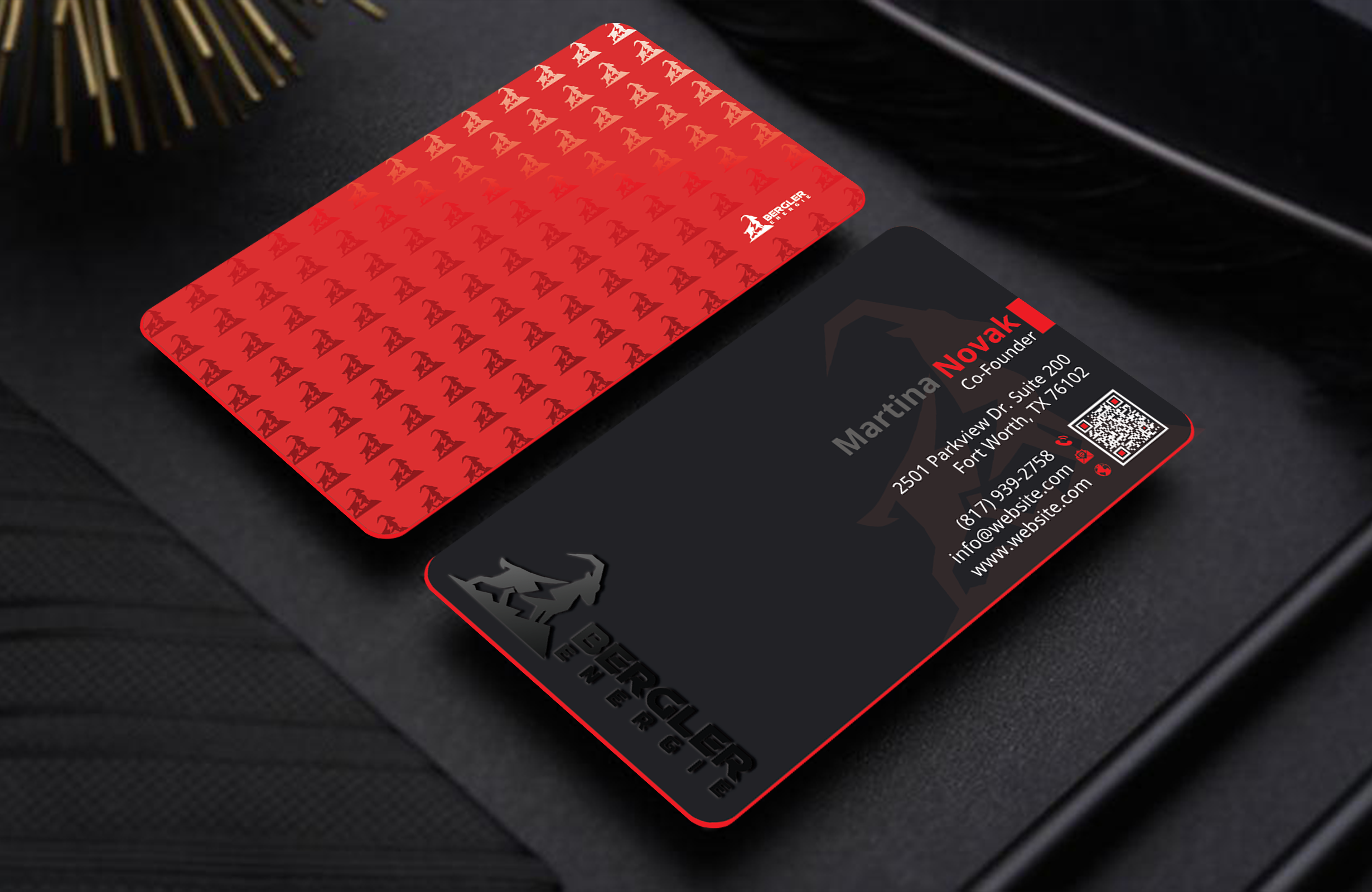 Visitenkarten-Design von DesignerShahadat für BerglerEnergie AG | Design #32519965