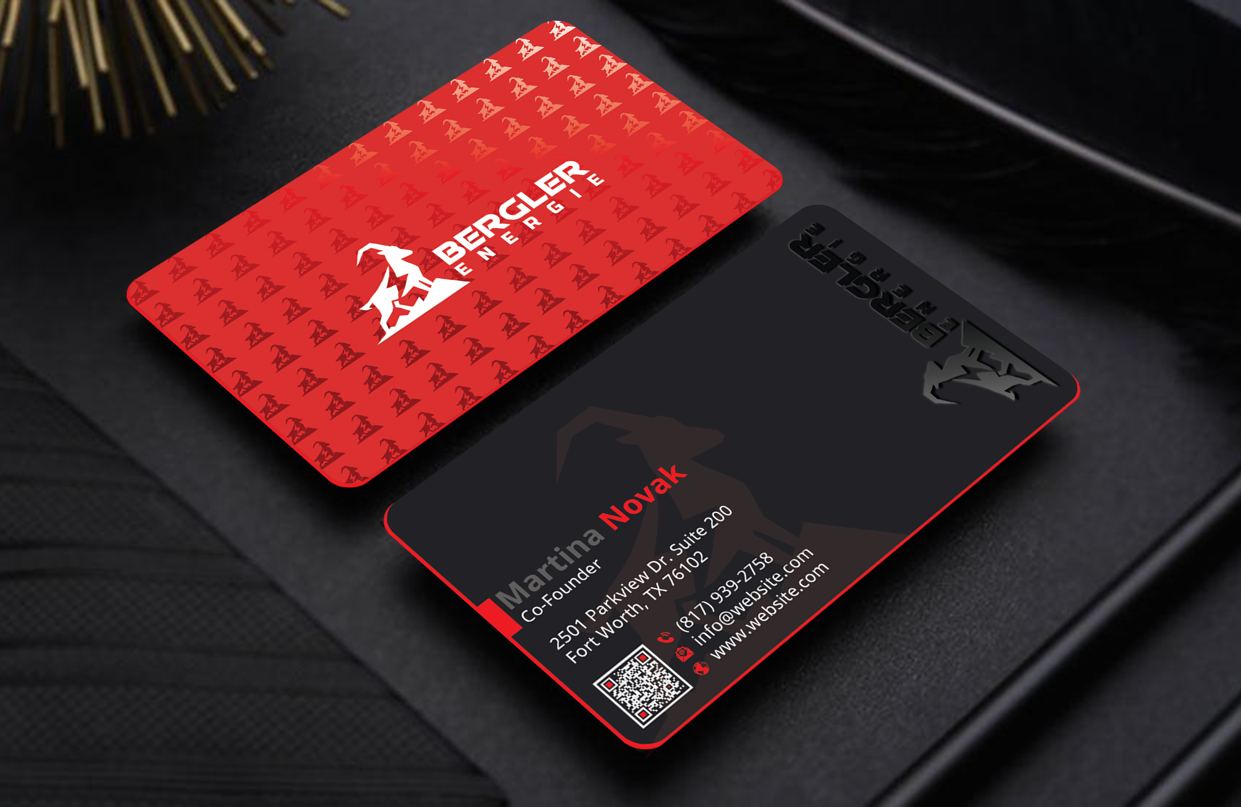 Visitenkarten-Design von DesignerShahadat für BerglerEnergie AG | Design #32519968