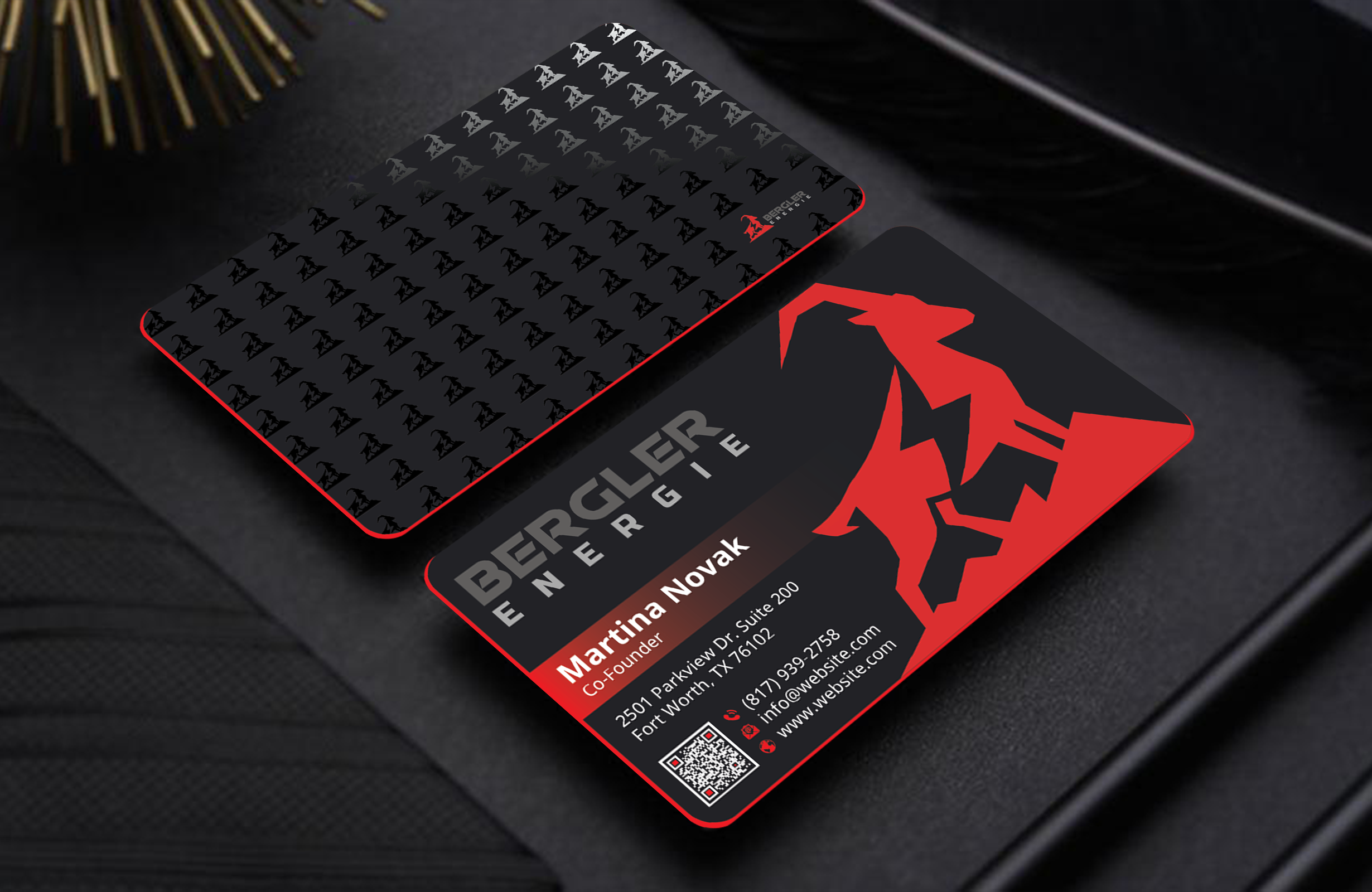 Visitenkarten-Design von DesignerShahadat für BerglerEnergie AG | Design #32519986