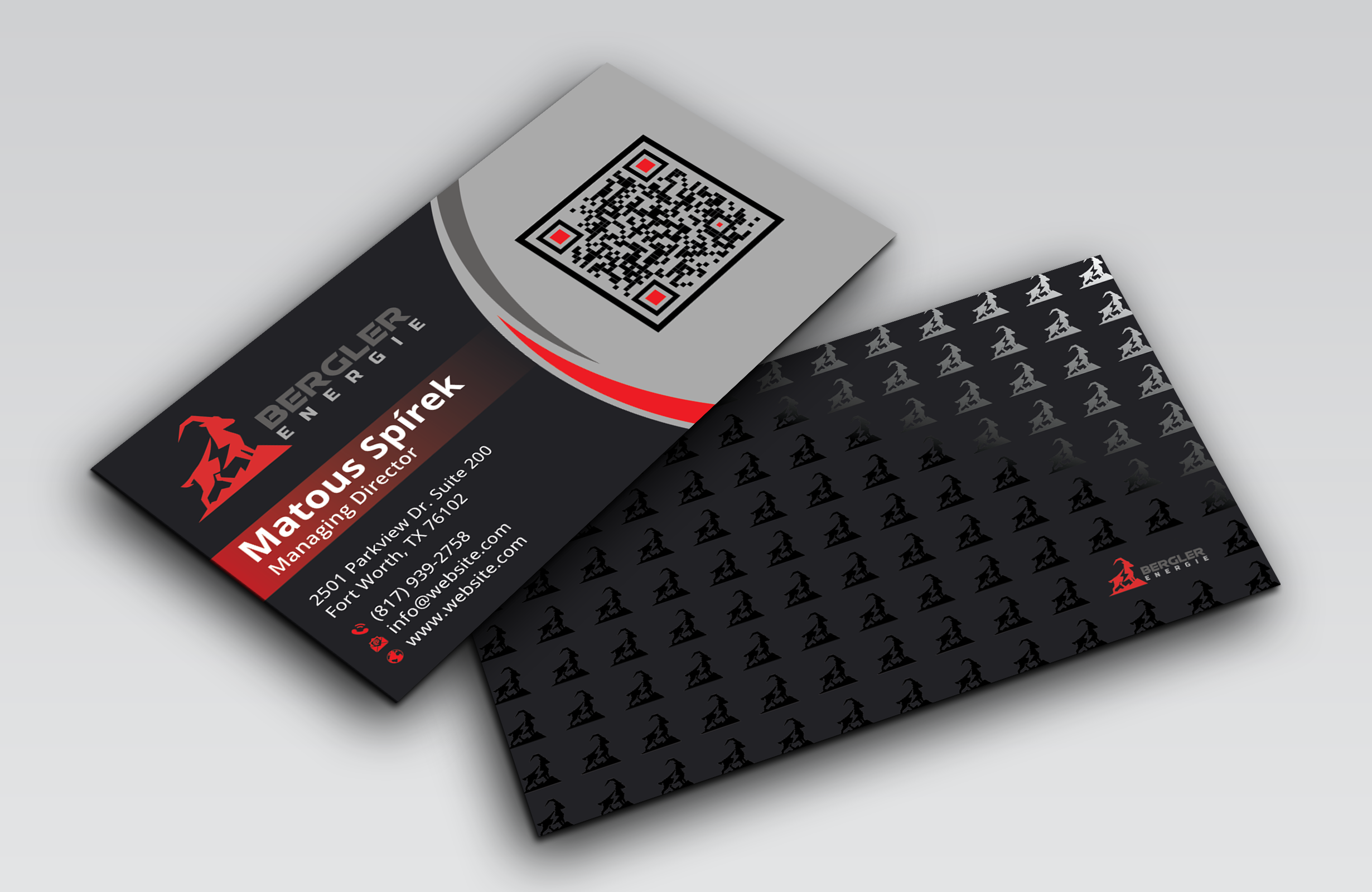 Visitenkarten-Design von DesignerShahadat für BerglerEnergie AG | Design #32520021