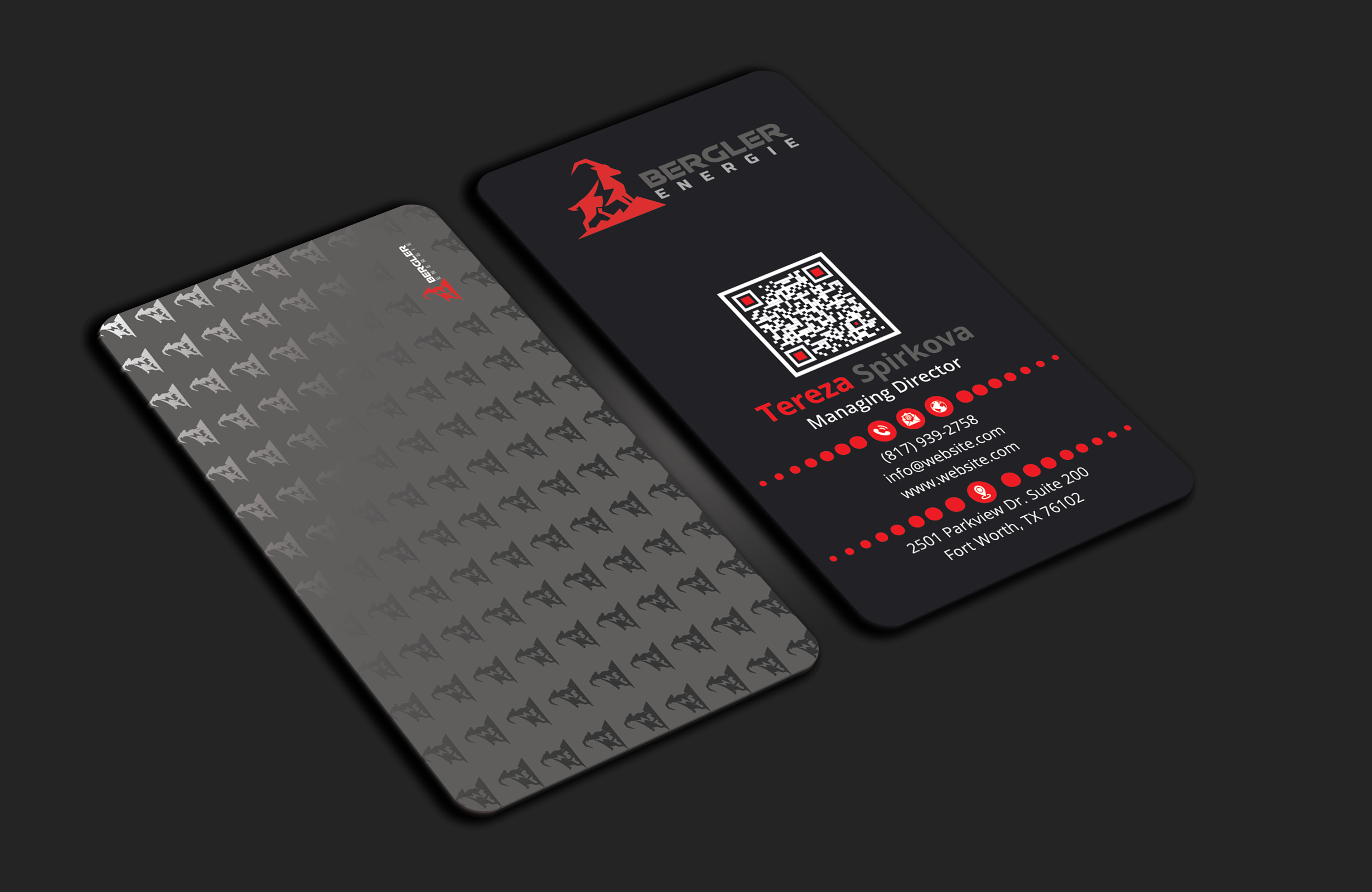 Visitenkarten-Design von DesignerShahadat für BerglerEnergie AG | Design #32520053