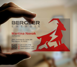 Visitenkarten-Design von DesignerShahadat für BerglerEnergie AG | Design: #32520172
