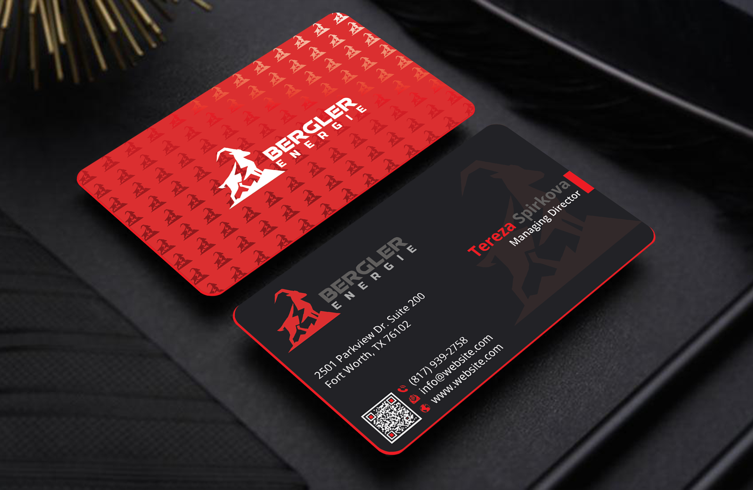 Visitenkarten-Design von DesignerShahadat für BerglerEnergie AG | Design #32523832