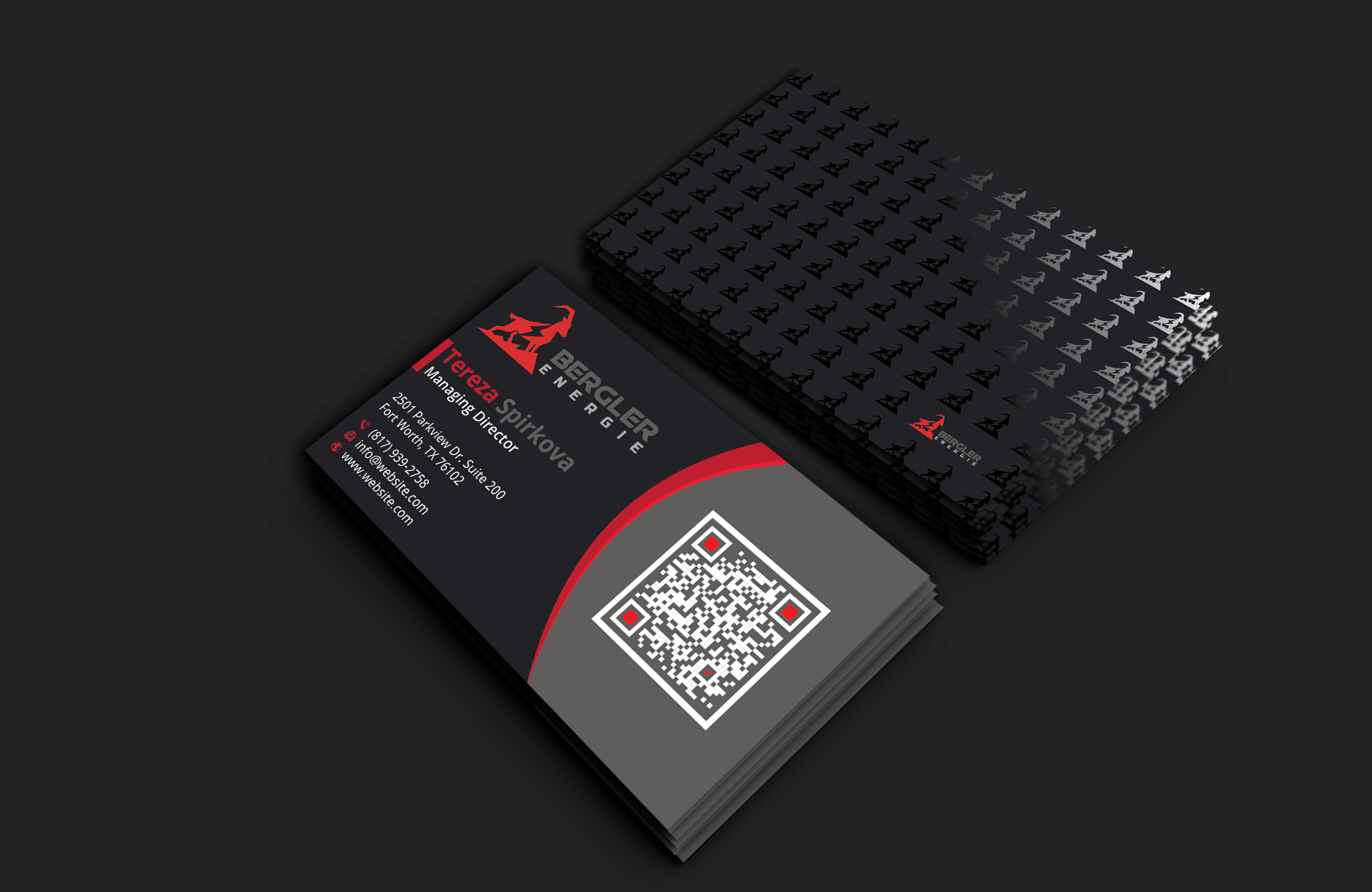 Visitenkarten-Design von DesignerShahadat für BerglerEnergie AG | Design #32523921