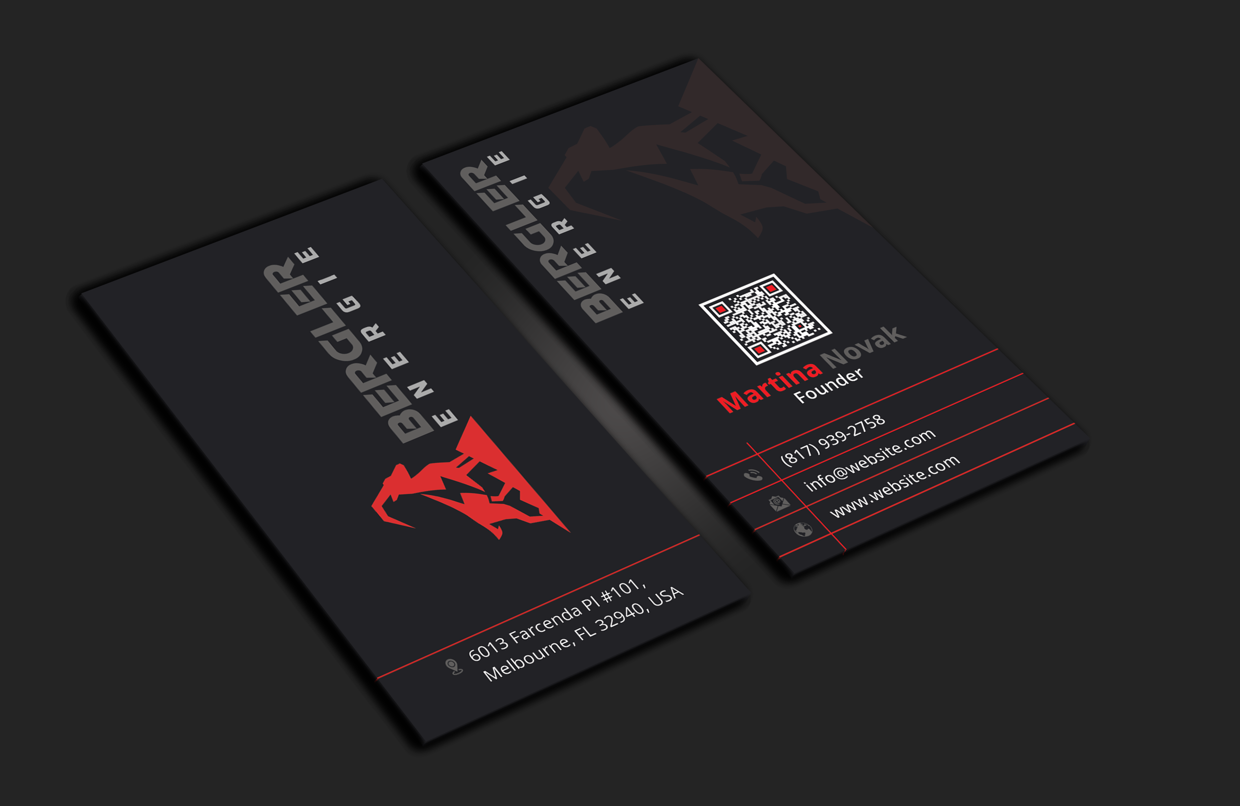 Visitenkarten-Design von DesignerShahadat für BerglerEnergie AG | Design #32524204