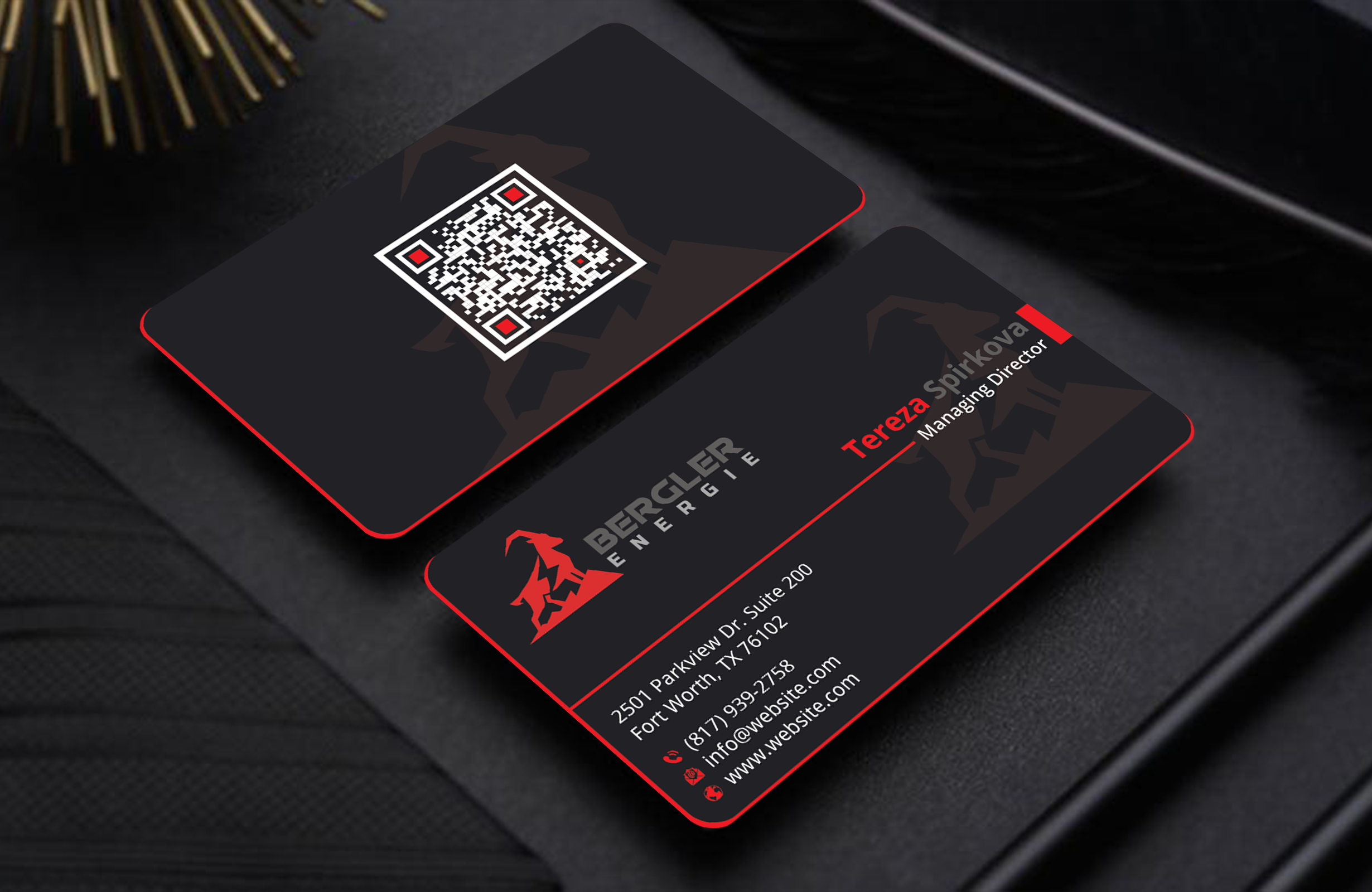 Visitenkarten-Design von DesignerShahadat für BerglerEnergie AG | Design #32526761