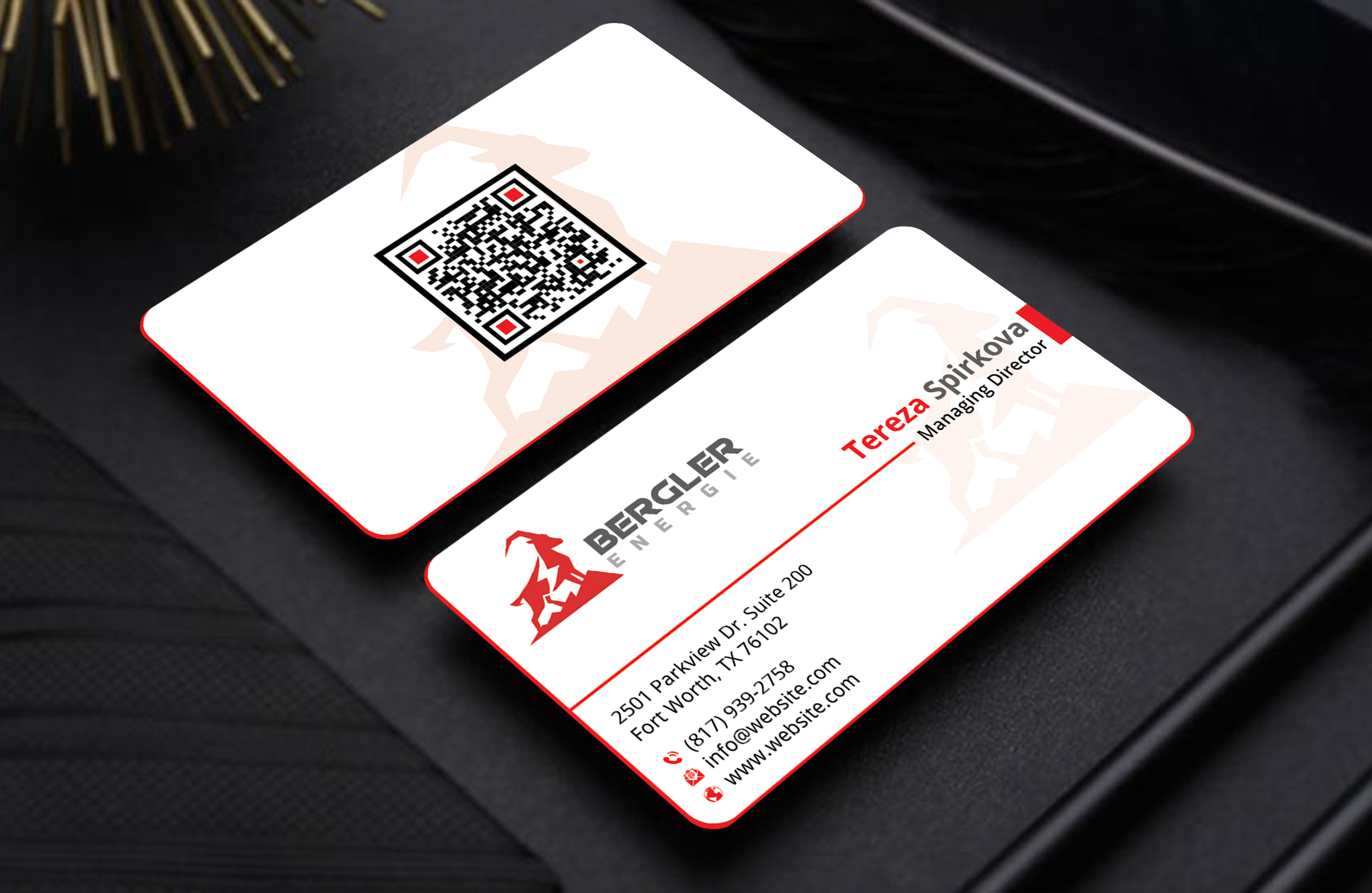 Visitenkarten-Design von DesignerShahadat für BerglerEnergie AG | Design #32526766