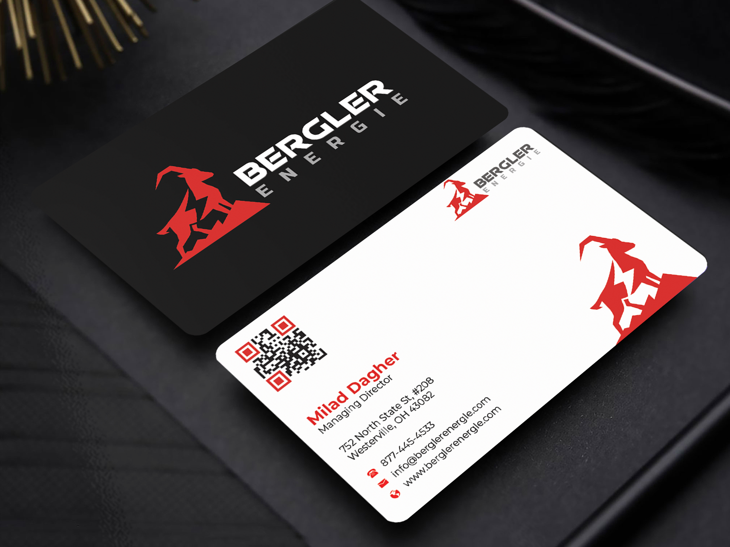 Visitenkarten-Design von Innovative Graphix für BerglerEnergie AG | Design #32519663