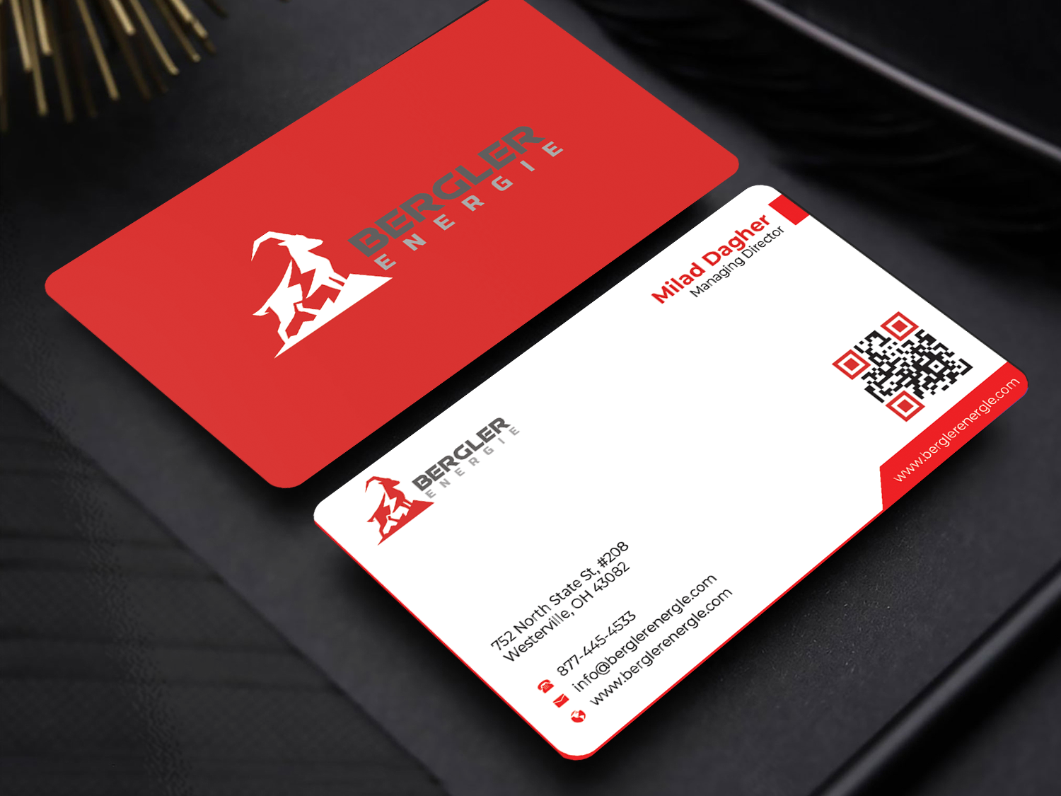 Design de Carte de Visite par Innovative Graphix pour BerglerEnergie AG | Design #32519702