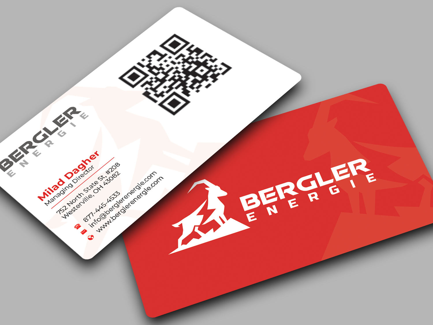 Visitenkarten-Design von Innovative Graphix für BerglerEnergie AG | Design #32522211