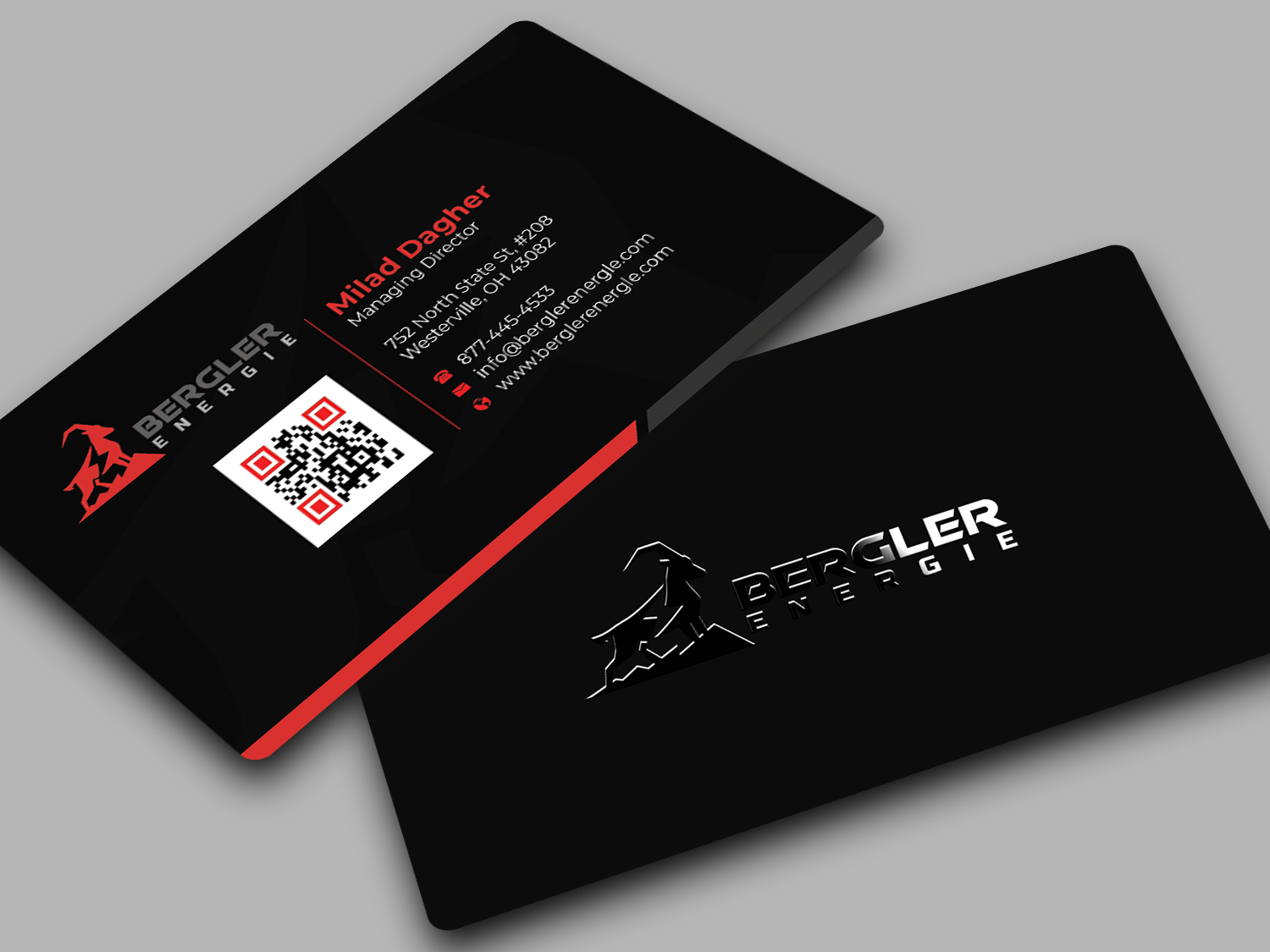Design de Carte de Visite par Innovative Graphix pour BerglerEnergie AG | Design #32522953