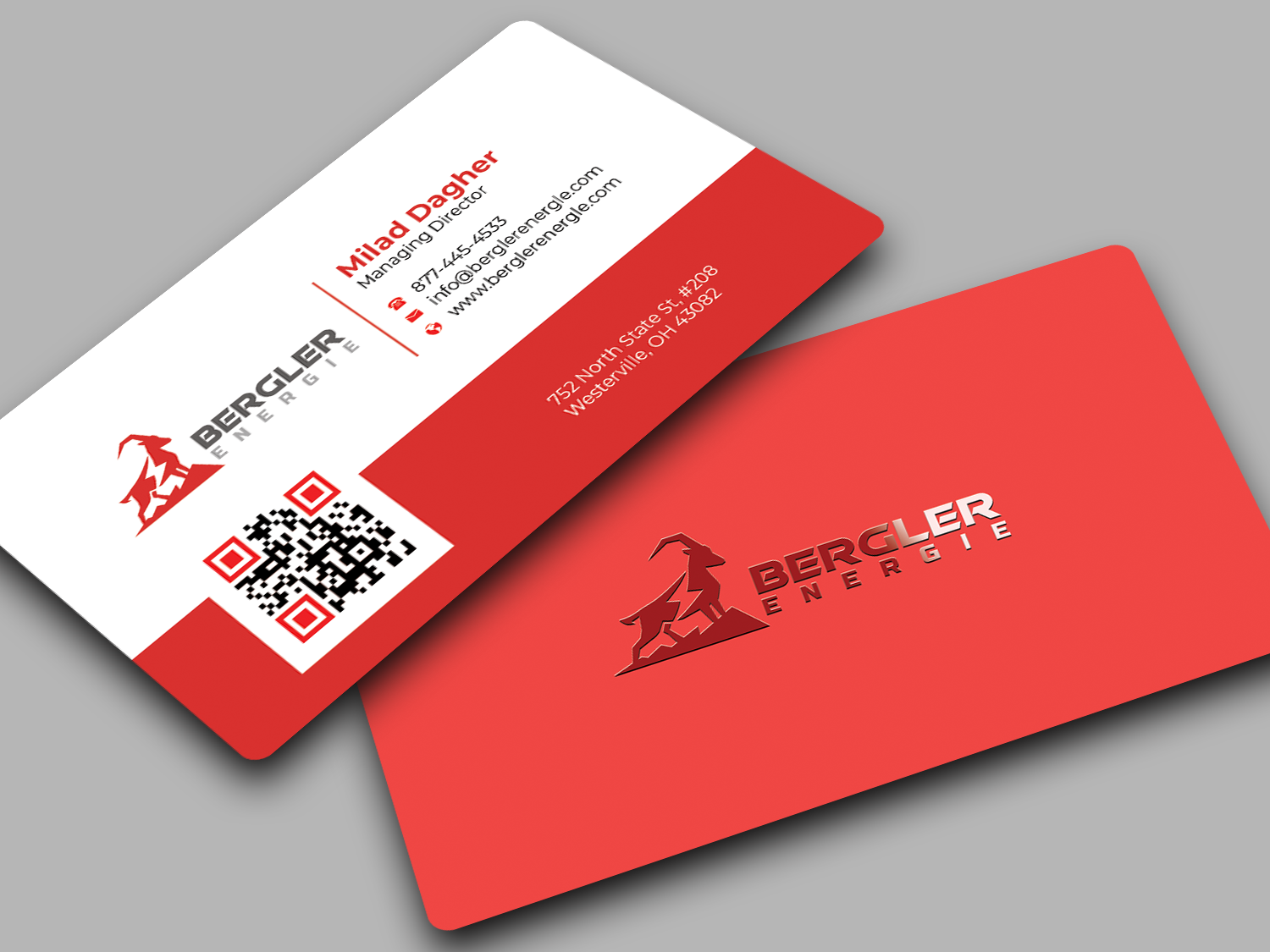 Visitenkarten-Design von Innovative Graphix für BerglerEnergie AG | Design #32523178