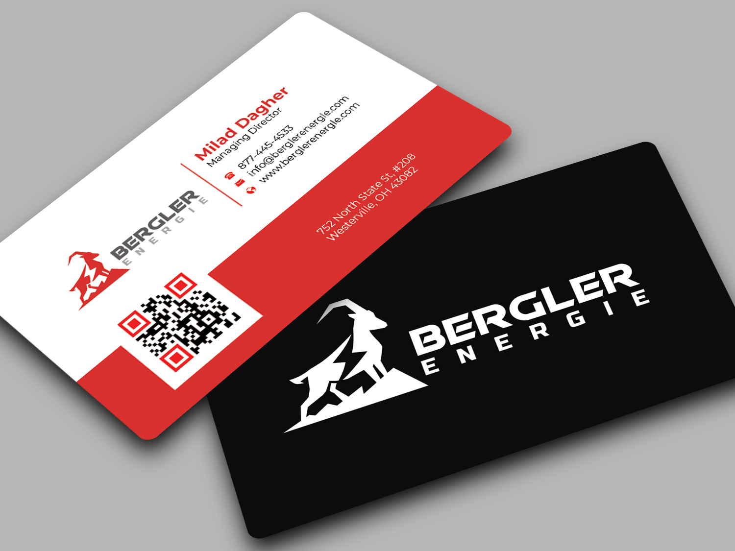 Visitenkarten-Design von Innovative Graphix für BerglerEnergie AG | Design #32523180