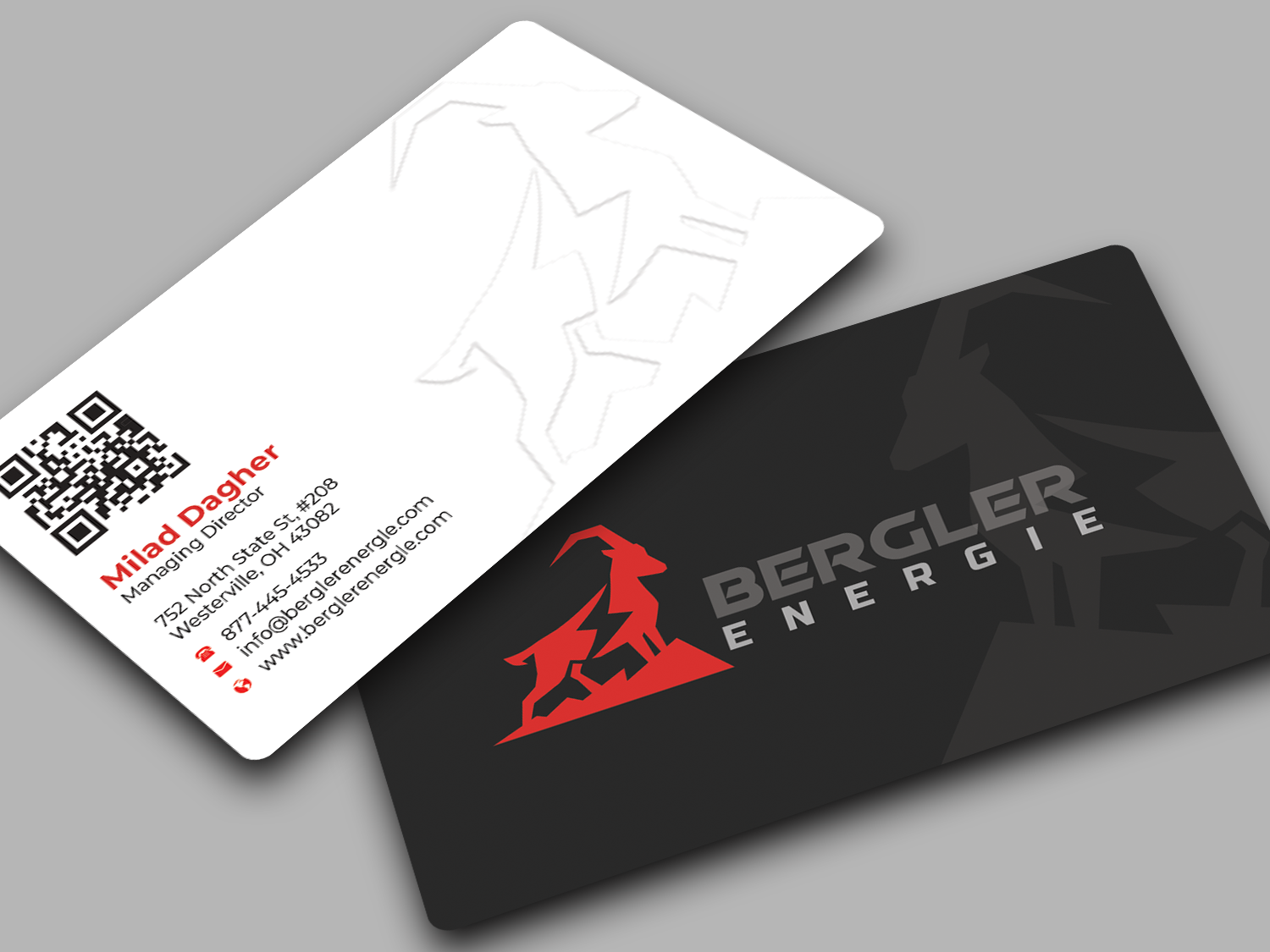 Visitenkarten-Design von Innovative Graphix für BerglerEnergie AG | Design #32523286