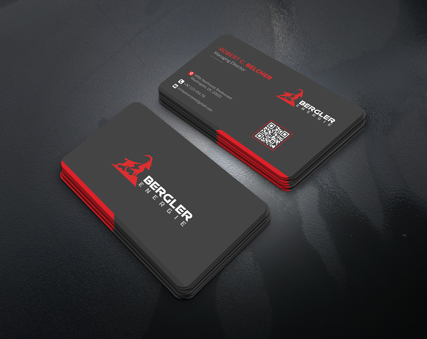 Diseño de Tarjeta de Presentación por artbitin para BerglerEnergie AG | Diseño #32521272