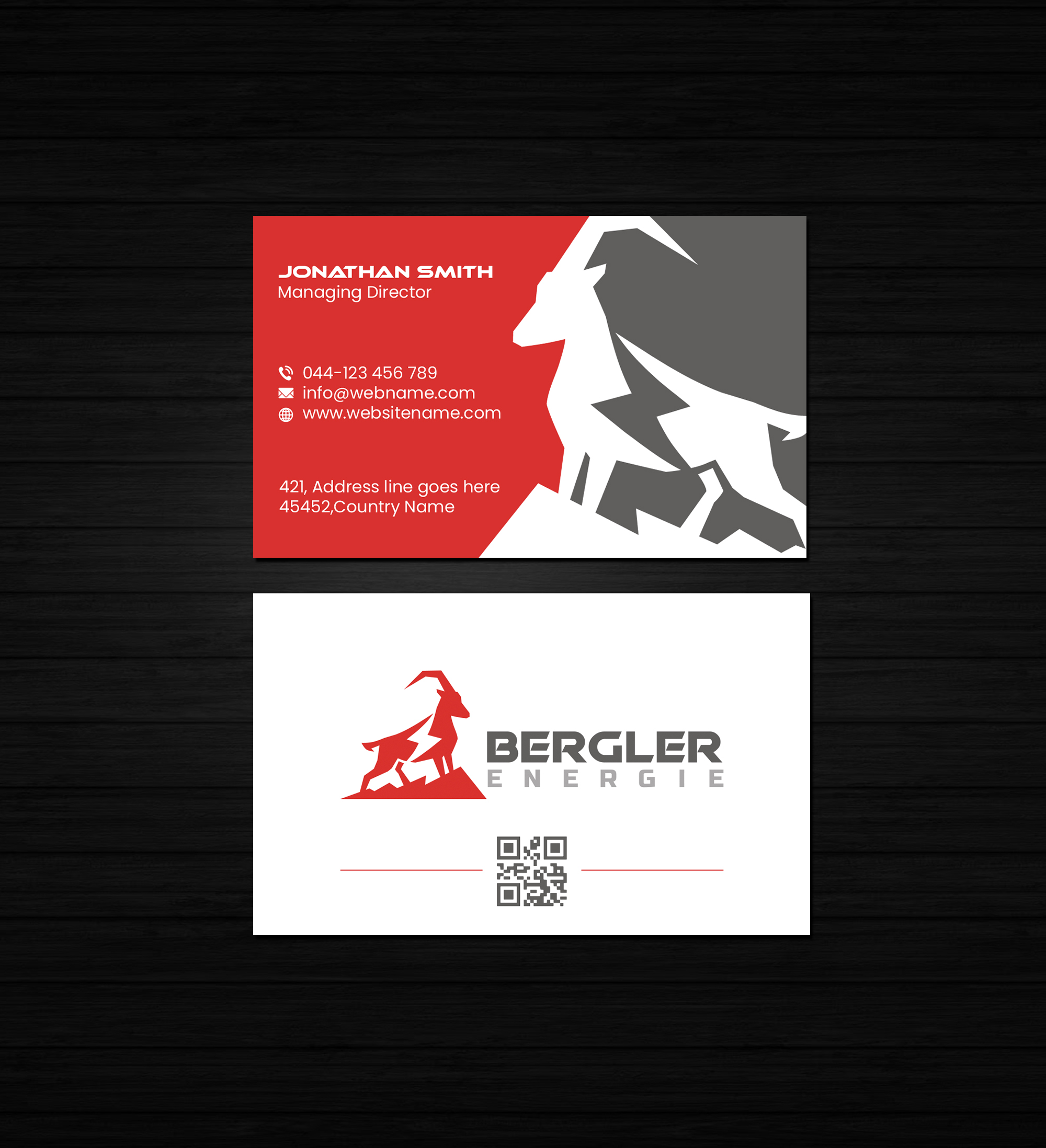 Design de Carte de Visite par Creations Box 2015 pour BerglerEnergie AG | Design #32525906