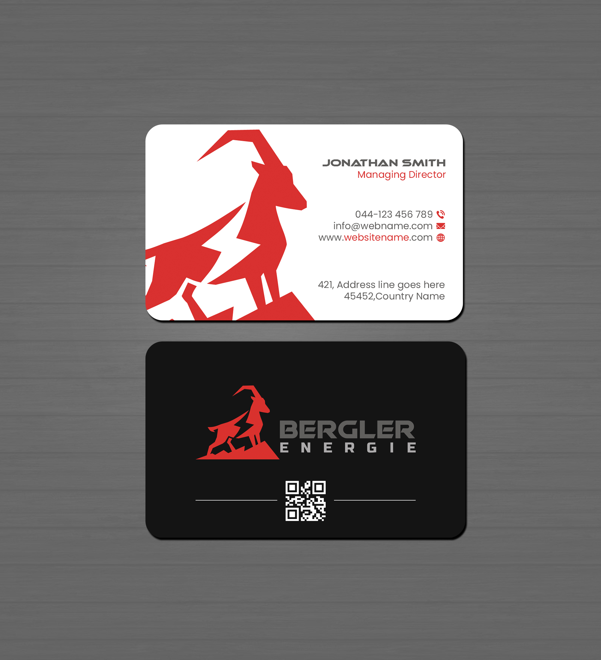 Business Card Design by Creations Box 2015 for BerglerEnergie AG | Design #32525913