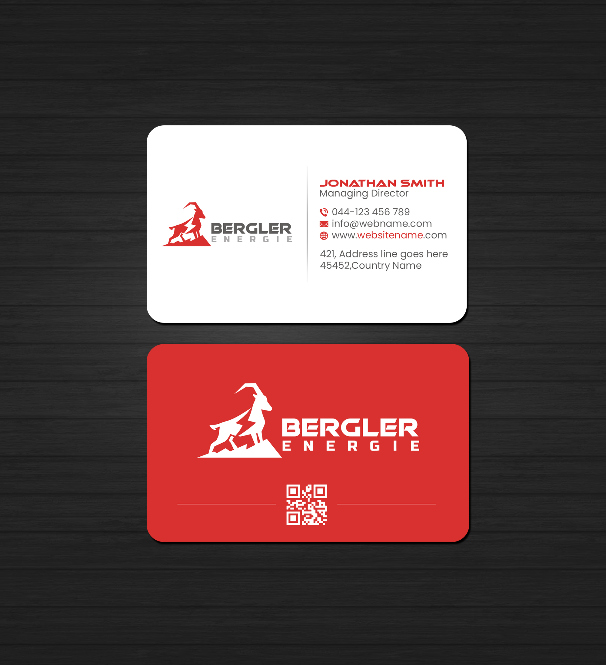 Diseño de Tarjeta de Presentación por Creations Box 2015 para BerglerEnergie AG | Diseño #32525914