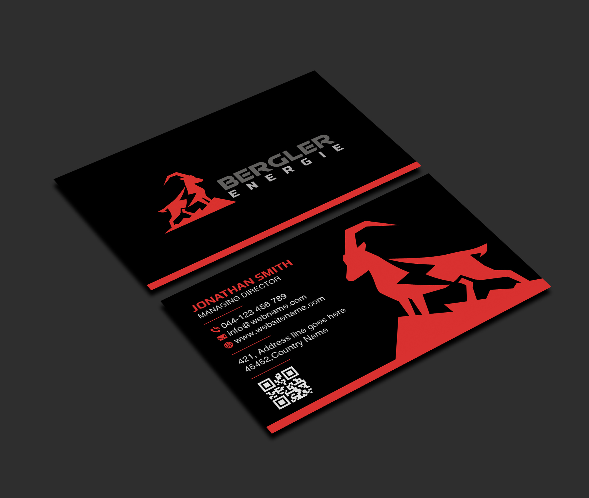 Business Card Design by Creations Box 2015 for BerglerEnergie AG | Design #32525918