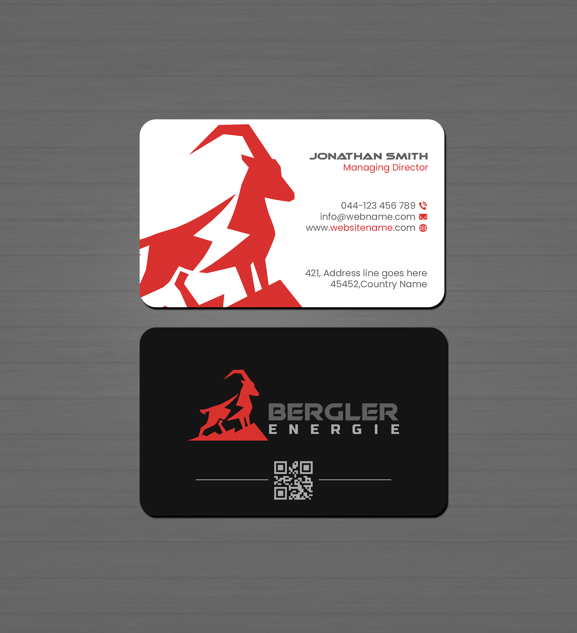 Business Card Design by Creations Box 2015 for BerglerEnergie AG | Design #32525920
